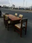 Meza ya Chakula ya Mbao - Inaketi Watu 6 - 2