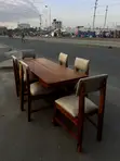Meza ya Chakula ya Mbao - Inaketi Watu 6 - 3