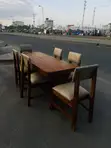 Meza ya Chakula ya Mbao - Inaketi Watu 6 - 5