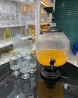 5L Glass Decanter with 6 Glasses - 1