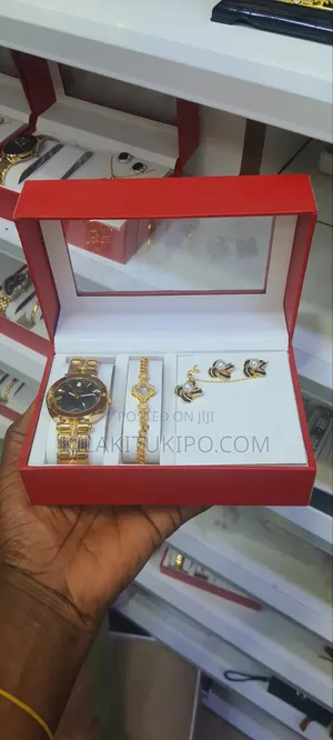 Dior 5-in-1 Watch Set (Bracelet, Necklace, Ring, Earrings)