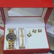 Dior Set ya Vipodozi 5-in-1 (Saa, Bangili, Mkufu, Pete, Vipuli) - 4