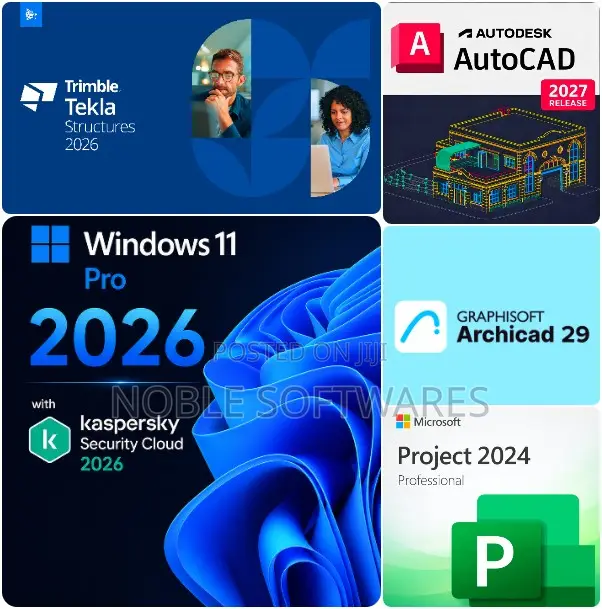 Windows 11 Pro + MS Project Pro 2024 + 3D Modeling Software - 1