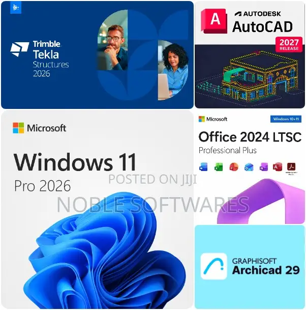 Windows 11 Pro + MS Office 2024 + 3D Modeling Software - 1