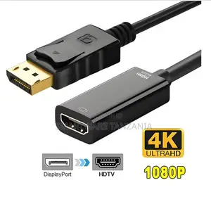 Kebo ya Ubora wa Juu ya DisplayPort kwenda HDMI kwa Kutazama Ultra HD