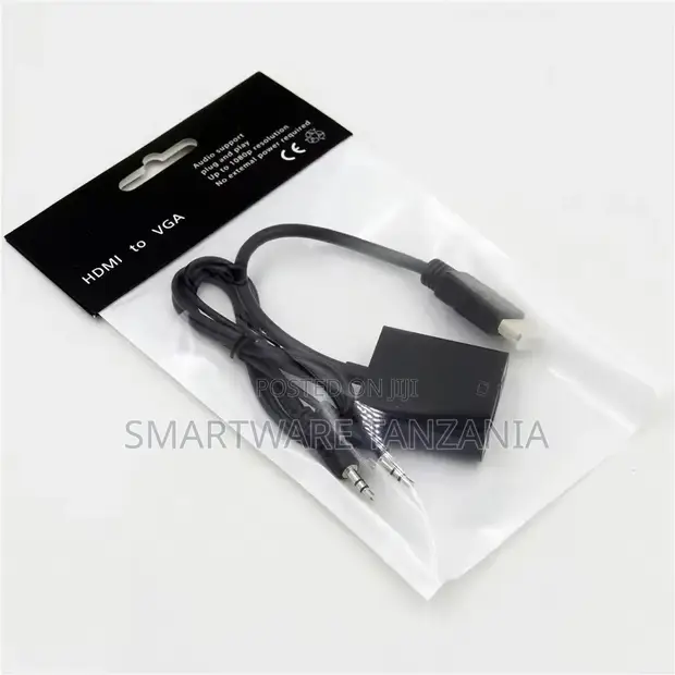 High-Quality HDMI to VGA Adapter with Audio - 1