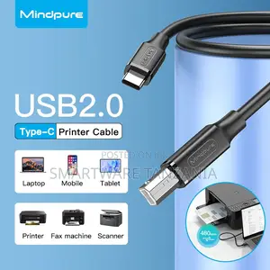 Mindpure Gold Plated USB 2.0 A/B Printer Cable