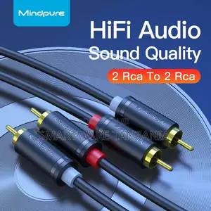 Mindpure HiFi Audio 2 RCA to 2 RCA Cable for Premium Sound