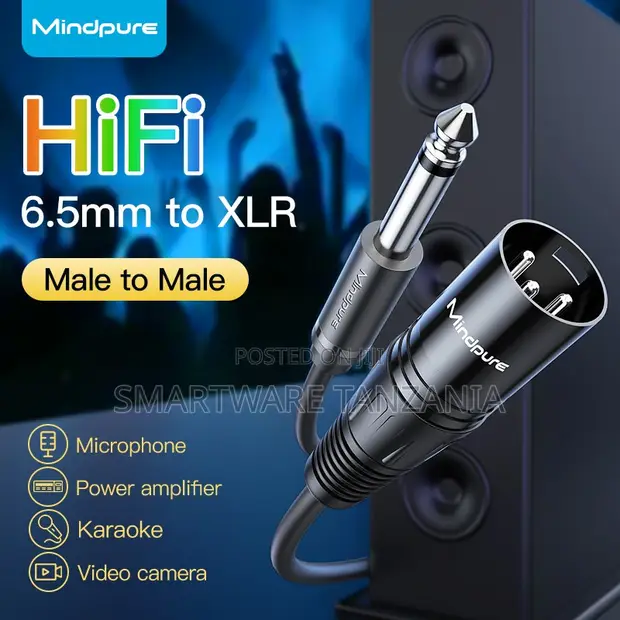 Mindpure HiFi Kebo ya Sauti ya 6.5mm kwenda XLR Kiume - 1