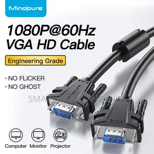 Mindpure 1080p 60Hz VGA HD Cable for Computers & Projectors