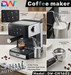 Digiwave DWCM1602 Semi-Automatic Coffee Machine