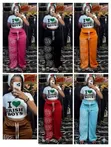 Women's 2-Piece Casual Trousers and Top Suit - 2