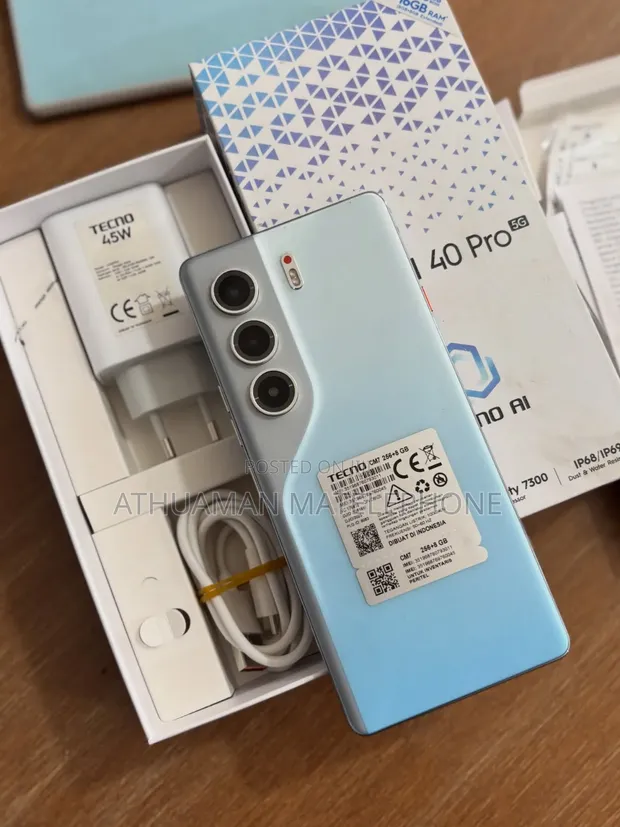 New Tecno Camon 40 Pro 5G 256GB Blue - 1