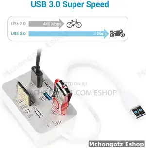 USB 3.1 Hub | 3-in-1 Card Reader TF Memory Card Adapter
