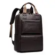 Waterproof Leather Laptop Backpack - 1