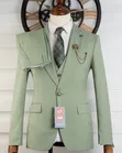 Mint Green 3-Piece Luxury Suit - 4