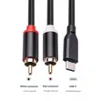 USB-C to 2 RCA Audio Video Cable 1.5m - 1