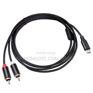 USB-C to 2 RCA Audio Video Cable 1.5m