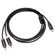 USB-C to 2 RCA Audio Video Cable 1.5m - 2