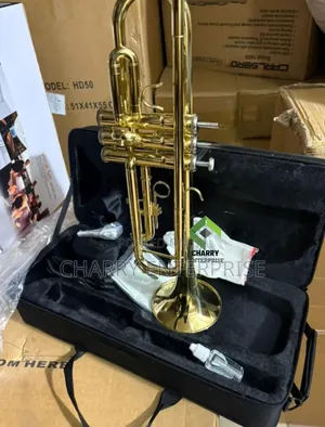 Golden Brass Trumpet - Brand New