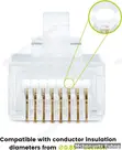 RJ45 Cat5e EZ Pass Through Connectors (Brand New) - 2