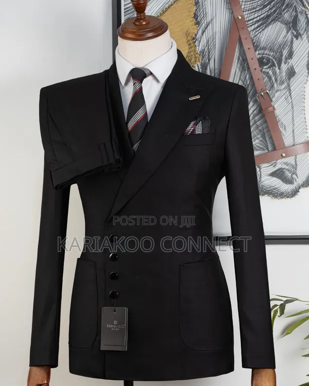 Fernando Brand Men's Black Suit - 1