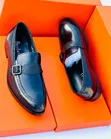 Stylish Black Men's Leather Moccasins - 3
