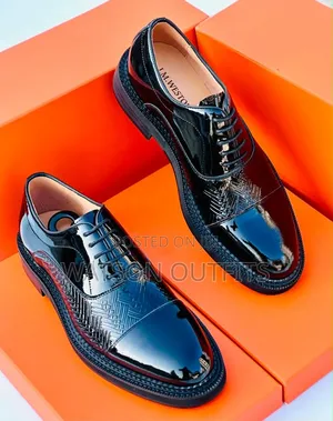 J.M. Weston Men's Leather Moccasins - Shiny Black