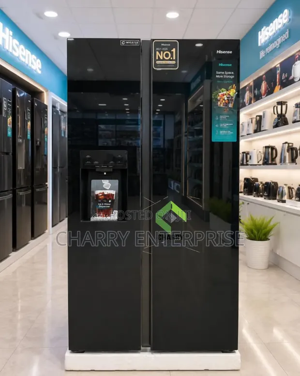 Hisense Fridge RS528P5GB Side-by-Side na Water Dispenser & Ice Maker - 1