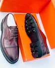Genuine Leather Brown Louis Vuitton Shoes - 1