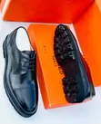 Genuine Leather Louis Vuitton Moccasins - Black - 1