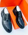 Genuine Leather Louis Vuitton Moccasins - Black - 2