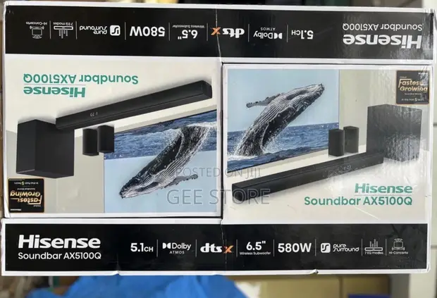 Hisense AX5100Q 5.1 Channel Soundbar with Dolby Atmos - 1