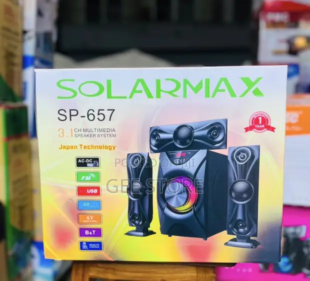 SolarMax SP-657 3.1 Channel Multimedia Speaker System - 1