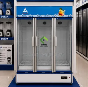 Delta Showcase Fridge 3 Doors Beverage Cooler 1050L