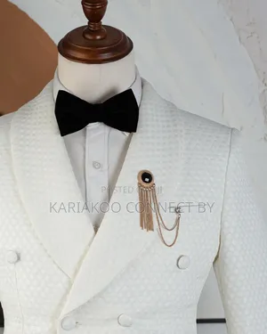 Royal Ivory Double-Breasted Tuxedo