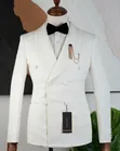 Royal Ivory Double-Breasted Tuxedo - 4