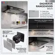 Digiwave 60cm Black Rangehood Cooker - 1