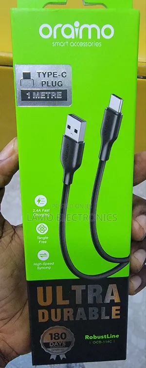 Oraimo Robustline OCD-114C USB-A to Type-C Cable 1M