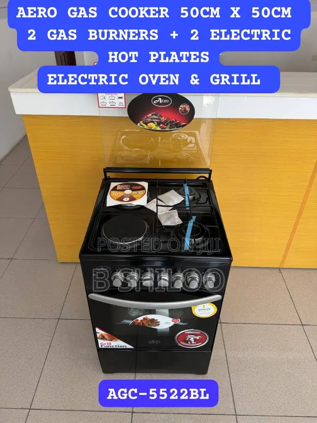 Aero Free Standing Oven - 4 Burners (2 Gas, 2 Electric) - 1