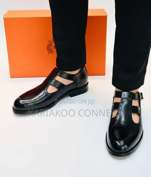 New Anax Leather Moccasins - Black