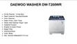 Daewoo Twin Tub Semi-Automatic Washing Machine 20Kg - 1
