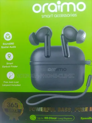 Oraimo Otw 324 Wireless Earbuds - Nyeusi