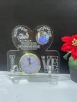 Customizable LOVE Shape Photo Clock - 1