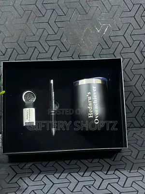 Customizable Coffee Mug Set with Pen and Keyholder