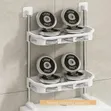 3-Layer Over Toilet Storage Rack - White Bathroom Organizer Shelf - 4