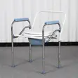 Adjustable Stainless Steel Commode Chair - 2