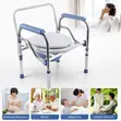 Adjustable Stainless Steel Commode Chair - 5