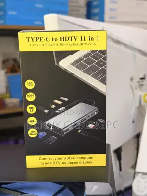 11-in-1 USB-C Hub to HDTV, LAN, USB 3.0, VGA