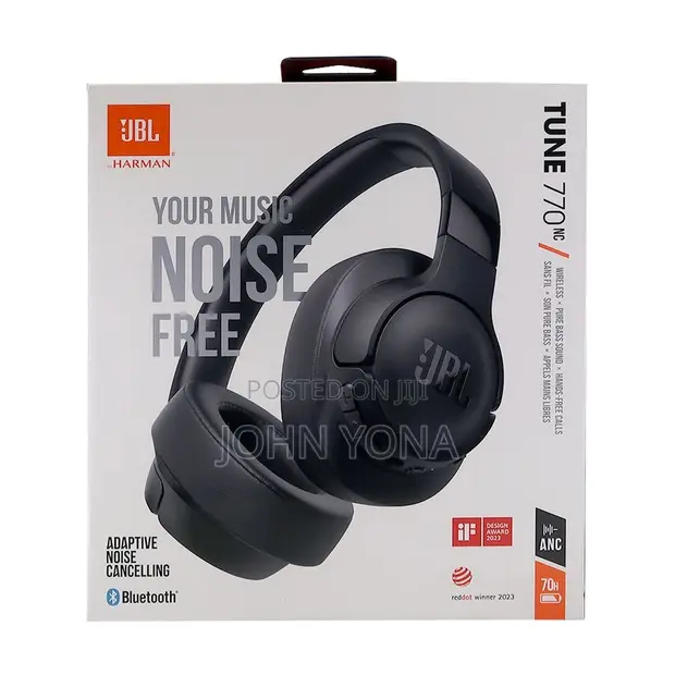 JBL Tune 770NC Headphone za Over-Ear za Wireless - 1